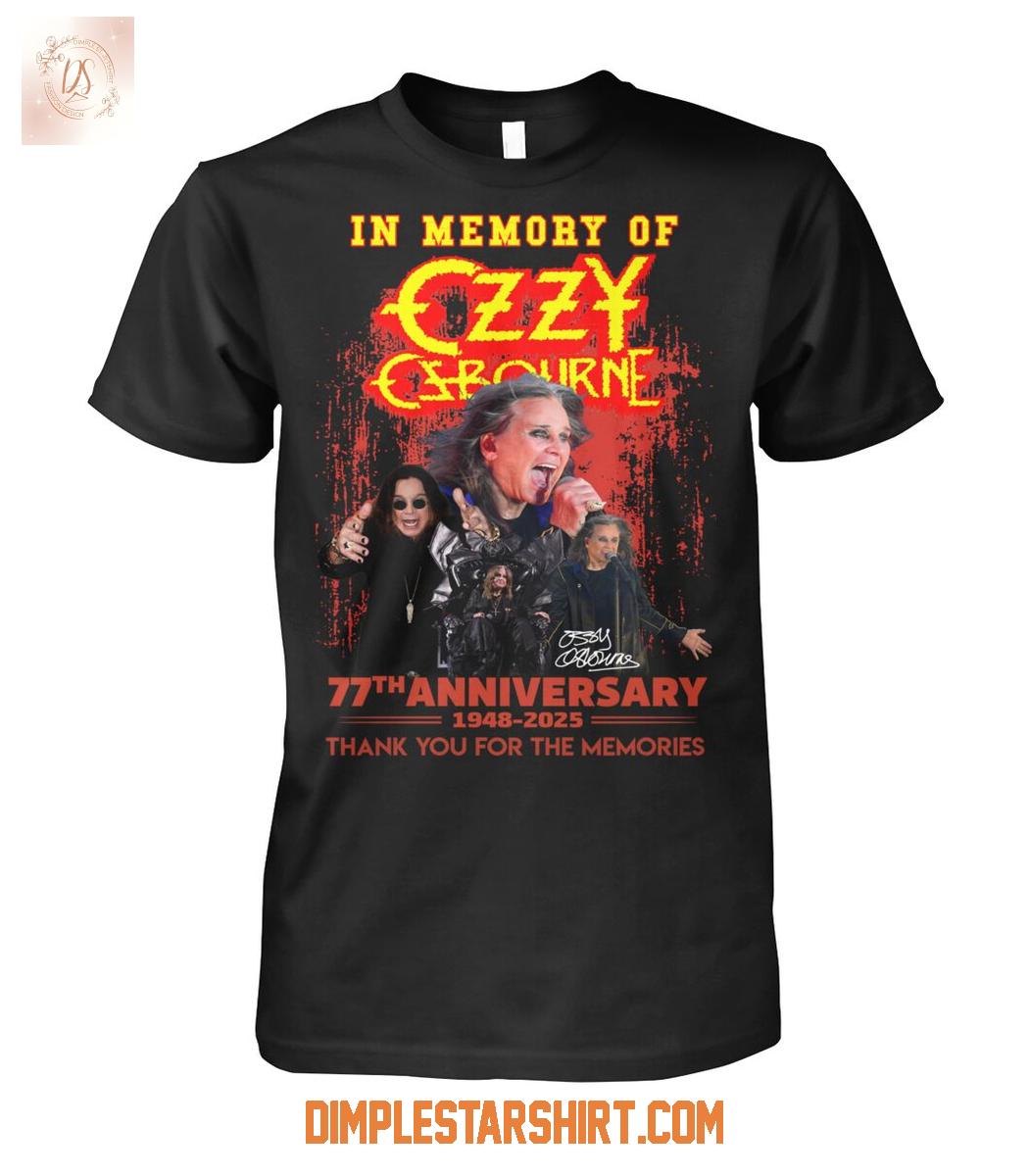 In Memory Of Ozzy Osbourne 2025 Memories T Shirt In Memory Of Ozzy Osbourne 2025 Memories T Shirt