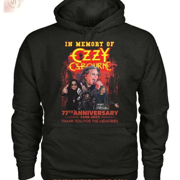 In Memory Of Ozzy Osbourne 2025 Memories T Shirt