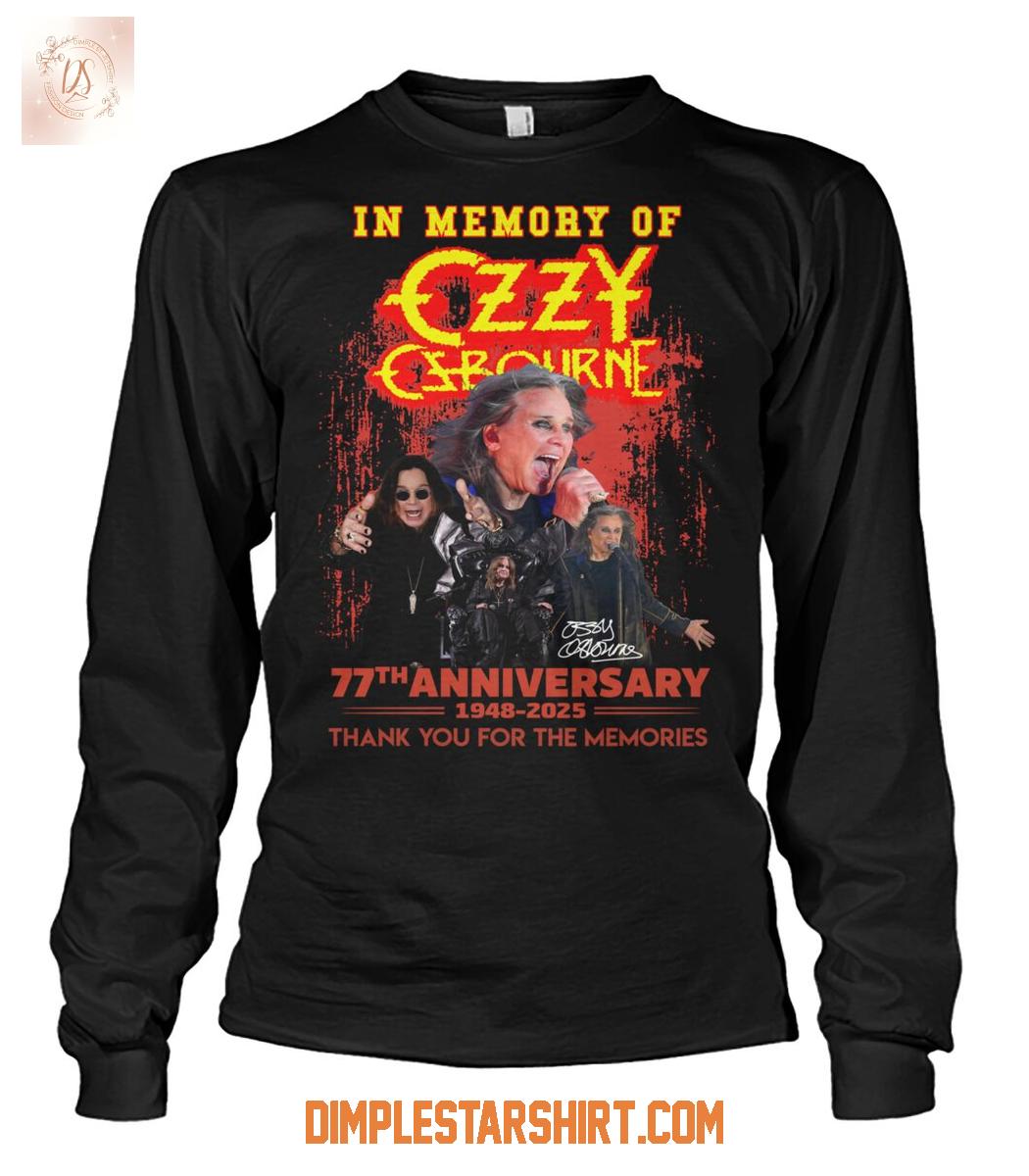 In Memory Of Ozzy Osbourne 2025 Memories T Shirt In Memory Of Ozzy Osbourne 2025 Memories T Shirt