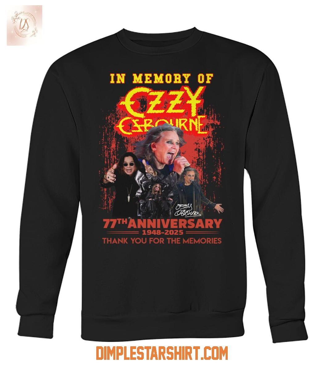 In Memory Of Ozzy Osbourne 2025 Memories T Shirt In Memory Of Ozzy Osbourne 2025 Memories T Shirt