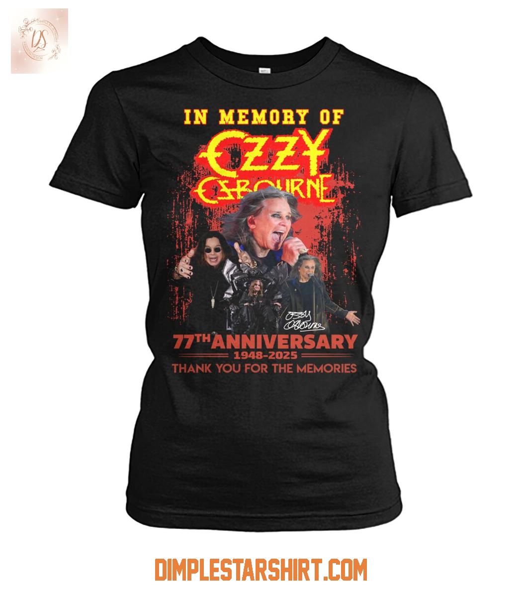 In Memory Of Ozzy Osbourne 2025 Memories T Shirt In Memory Of Ozzy Osbourne 2025 Memories T Shirt