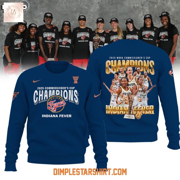 Indiana Fever 2025 Commissioner’s Cup Champions Hoodie Shirt