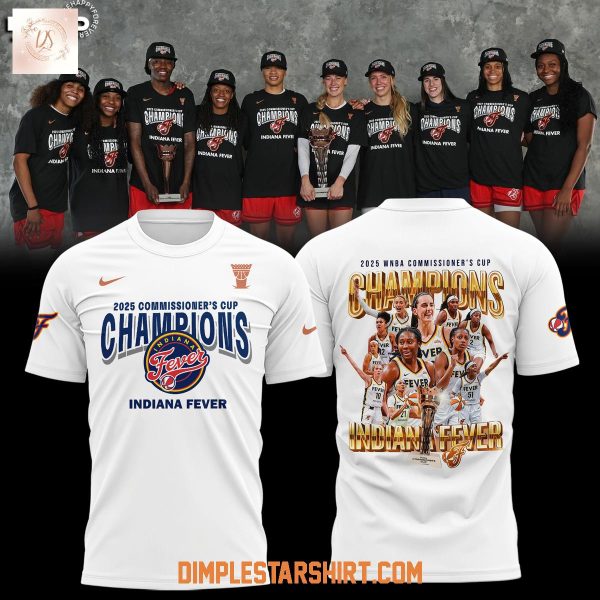 Indiana Fever 2025 Commissioner’s Cup Champions Hoodie Shirt