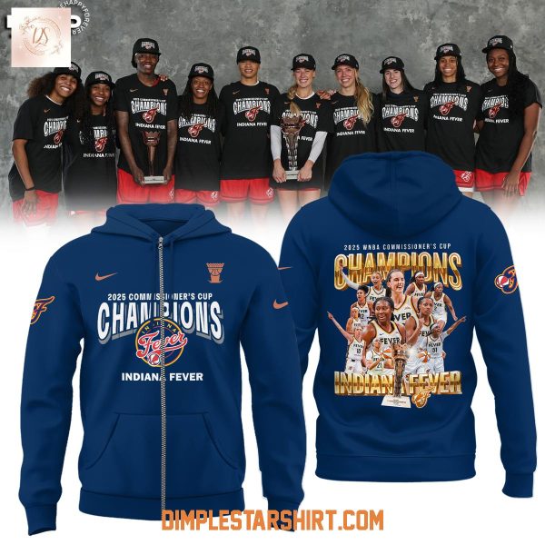 Indiana Fever 2025 Commissioner’s Cup Champions Hoodie Shirt