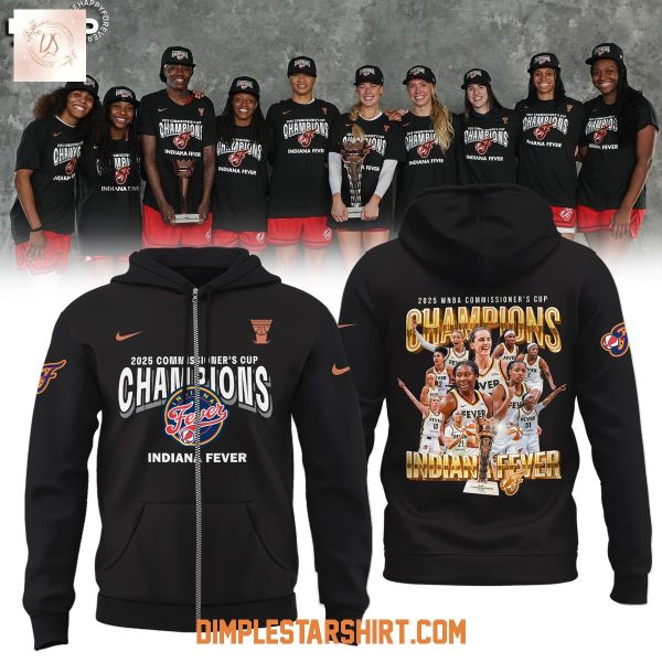 Indiana Fever 2025 Commissioner’s Cup Champions Hoodie Shirt