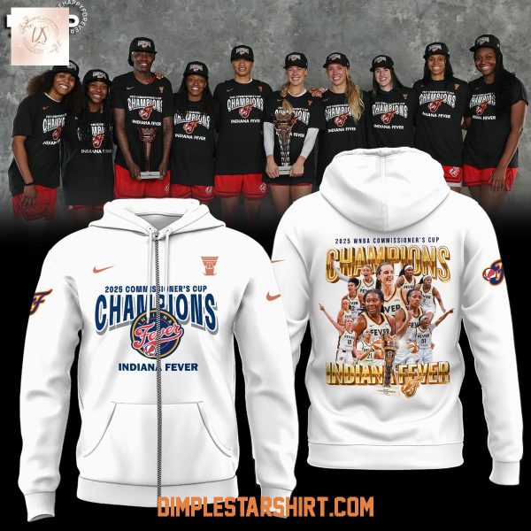 Indiana Fever 2025 Commissioner’s Cup Champions Hoodie Shirt