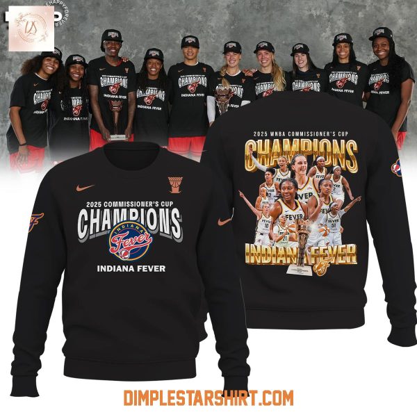 Indiana Fever 2025 Commissioner’s Cup Champions Hoodie Shirt
