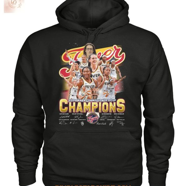 Indiana Fever 2025 WNBA Commissioner's Cup Champions T Shirt