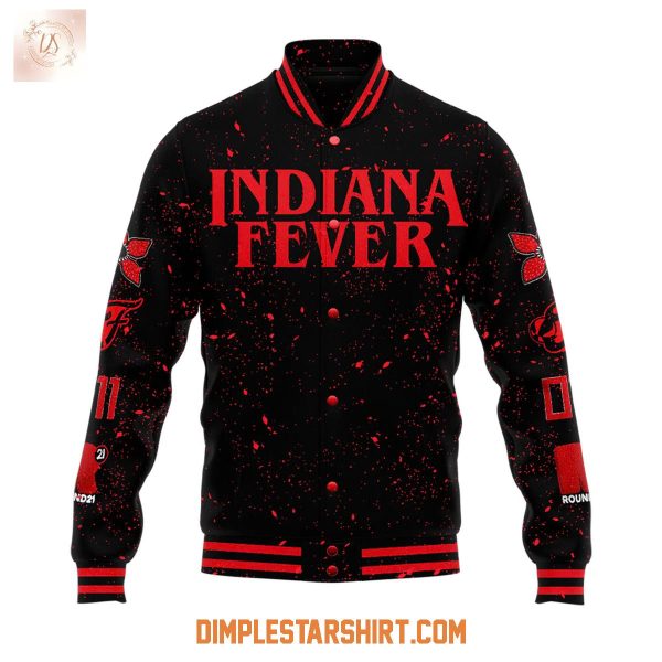 Indiana Fever Caitlin Clark Stranger Things Baseball Jacket