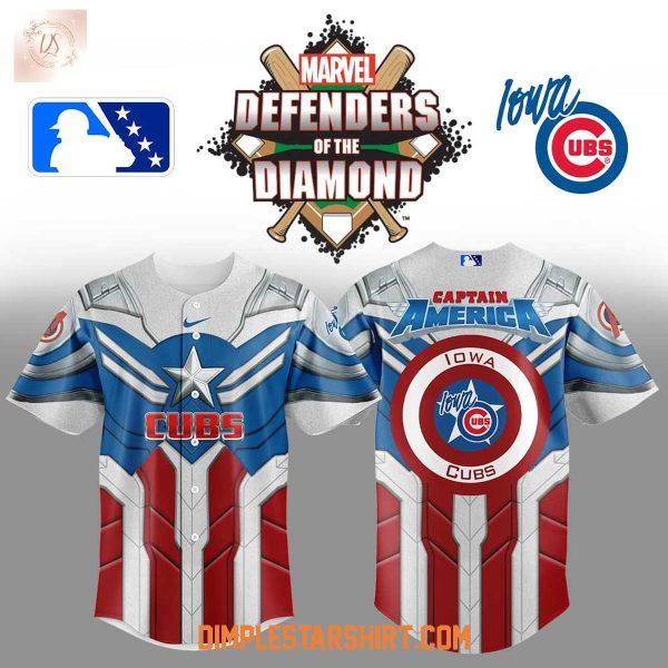 Iowa Cubs x Captain America 2025 Baseball Jersey
