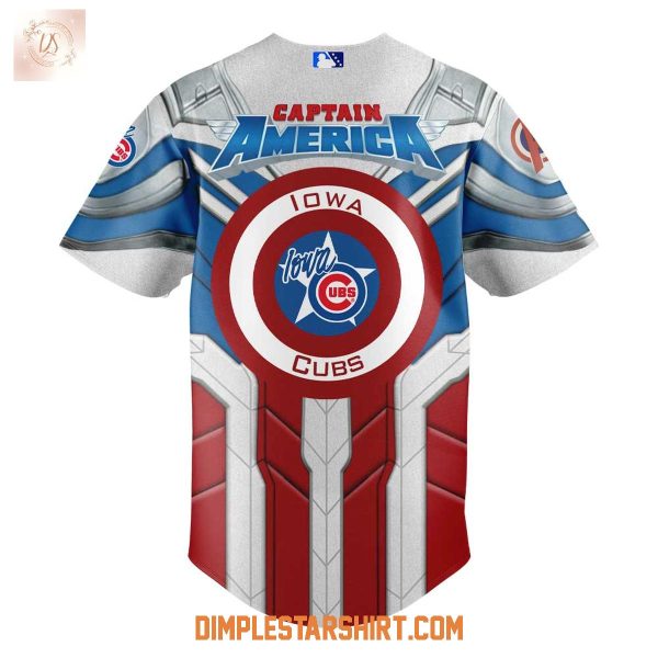 Iowa Cubs x Captain America 2025 Baseball Jersey