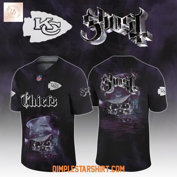 Kansas City Chiefs x Ghost Skeletour World Tour 2025 Football Jersey