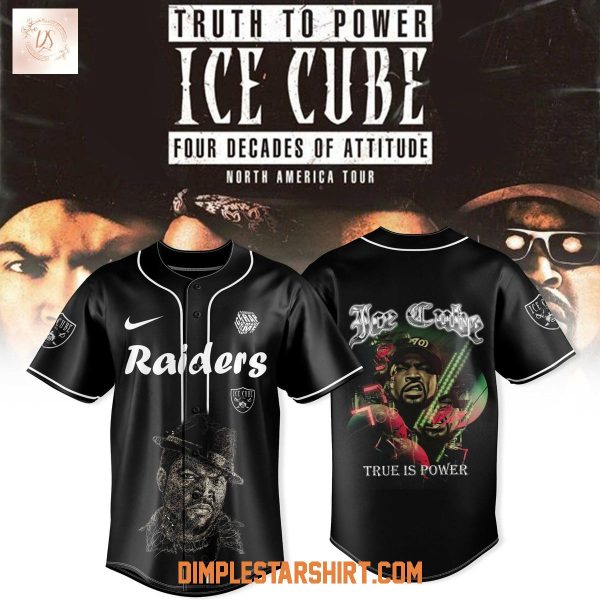Las Vegas Raiders x Ice Cub 4 Decades Of Attitude Tour 2025 Jersey