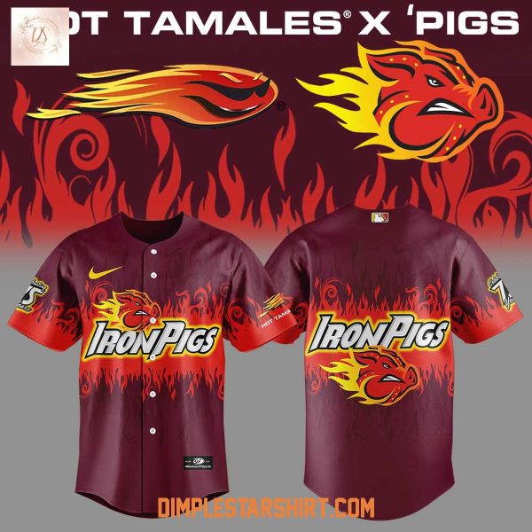 Lehigh Valley IronPigs x Hot Tamales 2025 Jersey