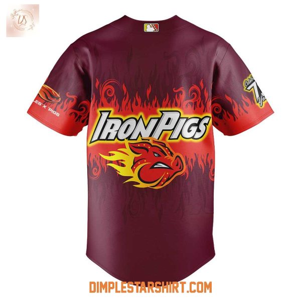 Lehigh Valley IronPigs x Hot Tamales 2025 Jersey