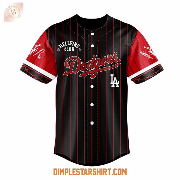 Los Angeles Dodgers Hellfire Club Stranger Things 5 Jersey