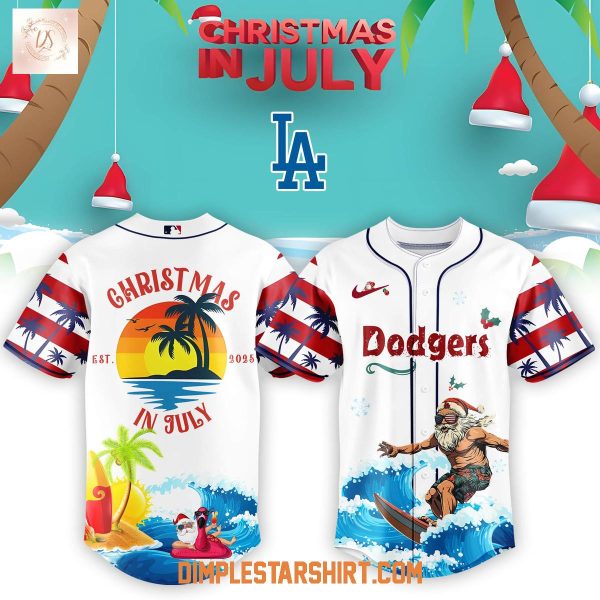 Los Angeles Dodgers x Christmas In July 2025 Baseball Jersey
