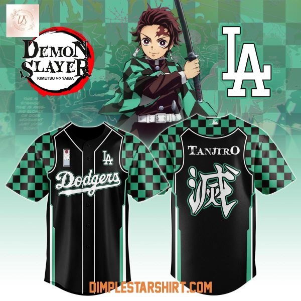 Los Angeles Dodgers x Demon Slayer Tanjiro Haori 2025 Jersey