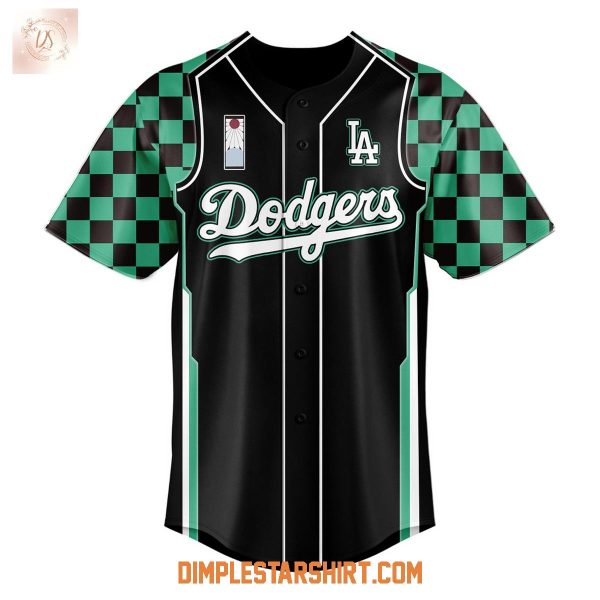 Los Angeles Dodgers x Demon Slayer Tanjiro Haori 2025 Jersey