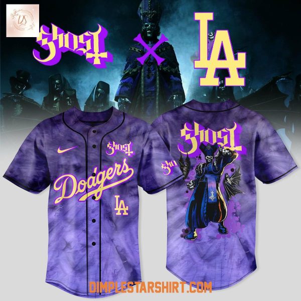 Los Angeles Dodgers x Ghost Band World Tour 2025 Baseball Jersey