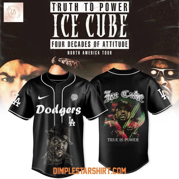Los Angeles Dodgers x Ice Cub 4 Decades Of Attitude Tour 2025 Jersey