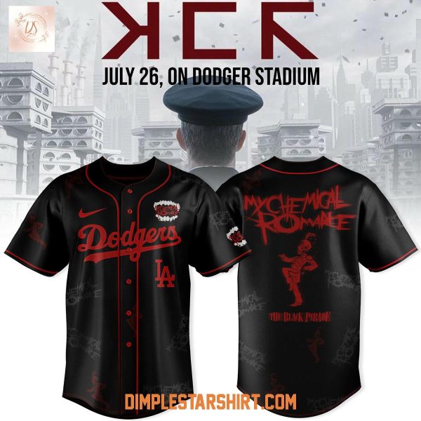 Los Angeles Dodgers x Long Live The Black Parade My Chemical Romance Baseball Jersey
