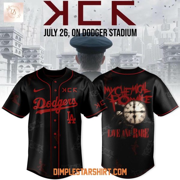 Los Angeles Dodgers x Long Live The Black Parade My Chemical Romance Baseball Jersey