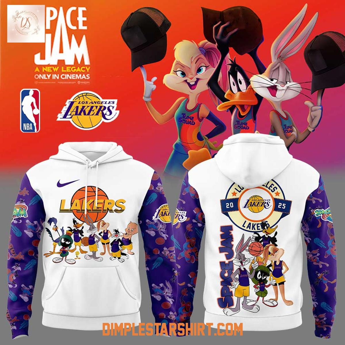 Los Angeles Lakers x Space Jam 2025 Hoodie Shirt Los Angeles Lakers x Space Jam 2025 Hoodie Shirt