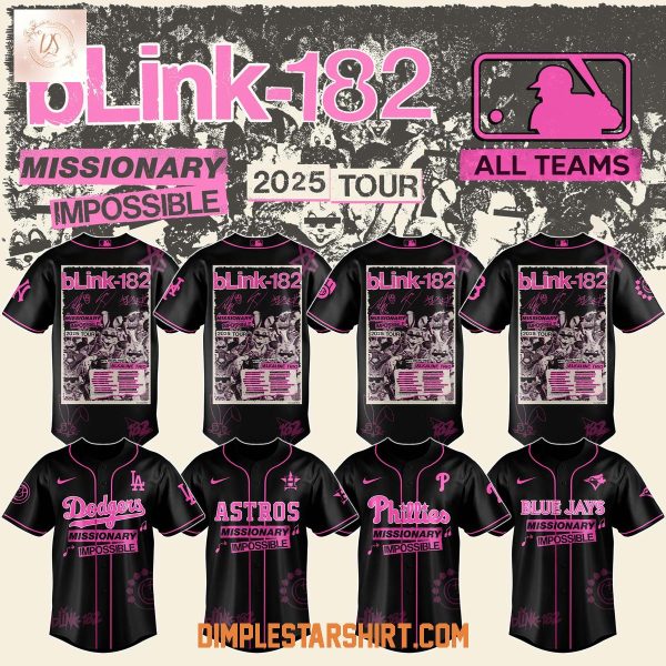 MLB All Team x Blink 182 Tour 2025 Jersey