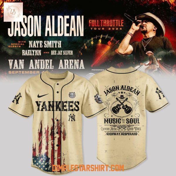 MLB All Teams x Jason Aldean Full Throttle Tour 2025 Jersey