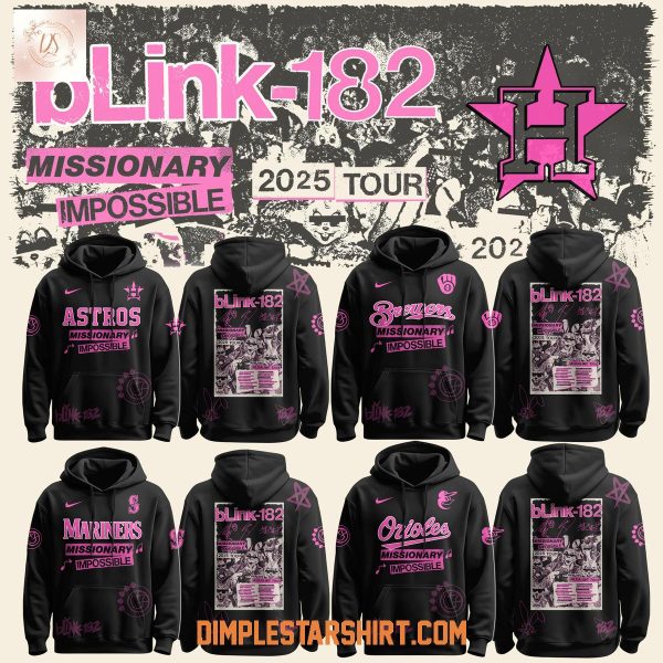 MLB All Teams x Blink 182 Missionary Impossible Tour 2025 Hoodie T Shirt