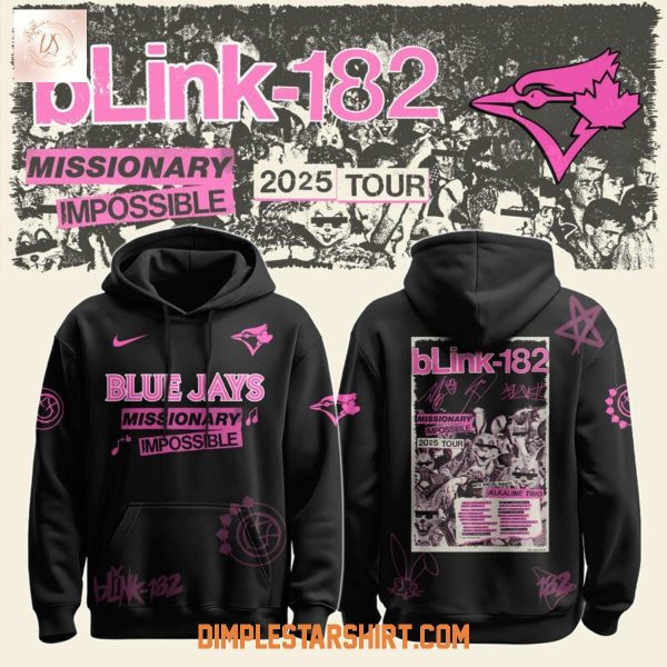MLB All Teams x Blink 182 Missionary Impossible Tour 2025 Hoodie T Shirt