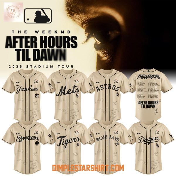 MLB All Teams x The Weeknd After Hours Til Dawn 2025 Tour Jersey