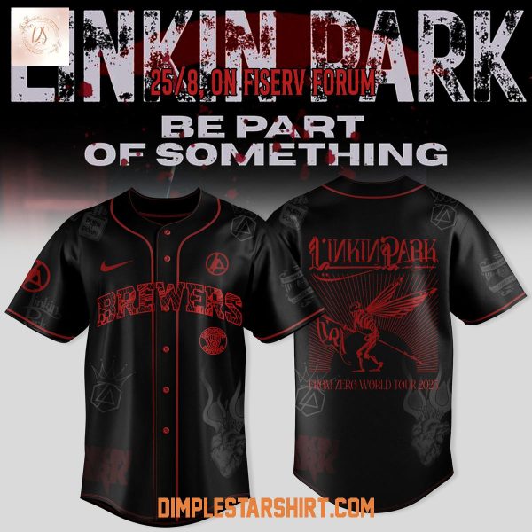 Milwaukee Brewers Linkin Park From Zero World Tour 2025 Jersey