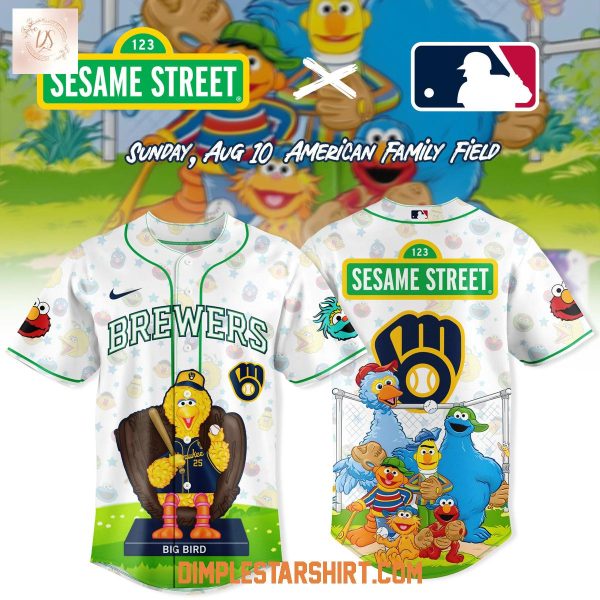 Milwaukee Brewers x Sesame Street 2025 Baseball Jersey