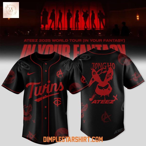Minnesota Twins x Ateez 2025 World Tour Baseball Jersey