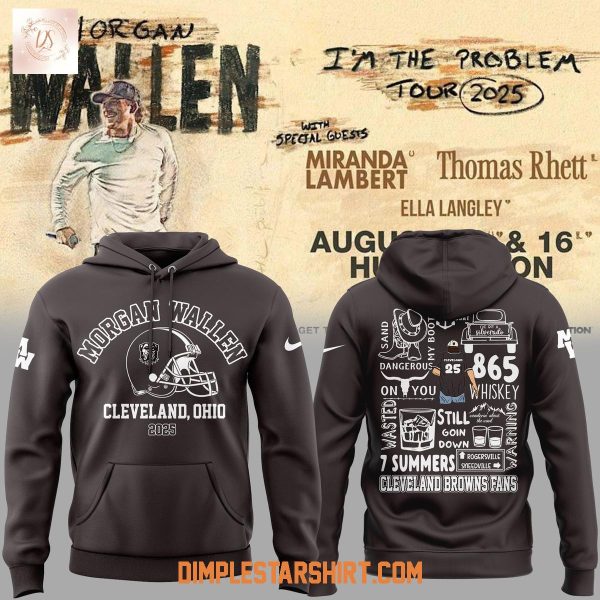 Morgan Wallen x Cleveland Browns Tour 2025 Hoodie T Shirt