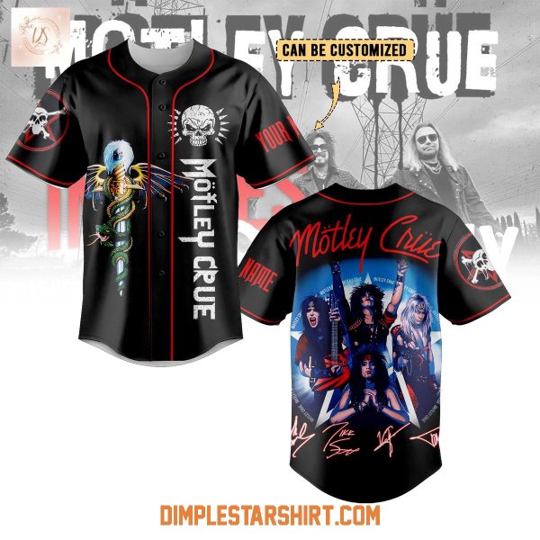 Motley Crue Tour 2025 Baseball Jersey