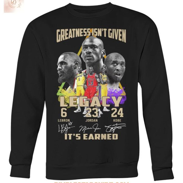 NBA Legend Lebron James Michael Jordan And Kobe Bryant T Shirt