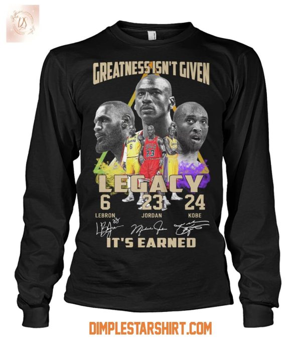 NBA Legend Lebron James Michael Jordan And Kobe Bryant T Shirt