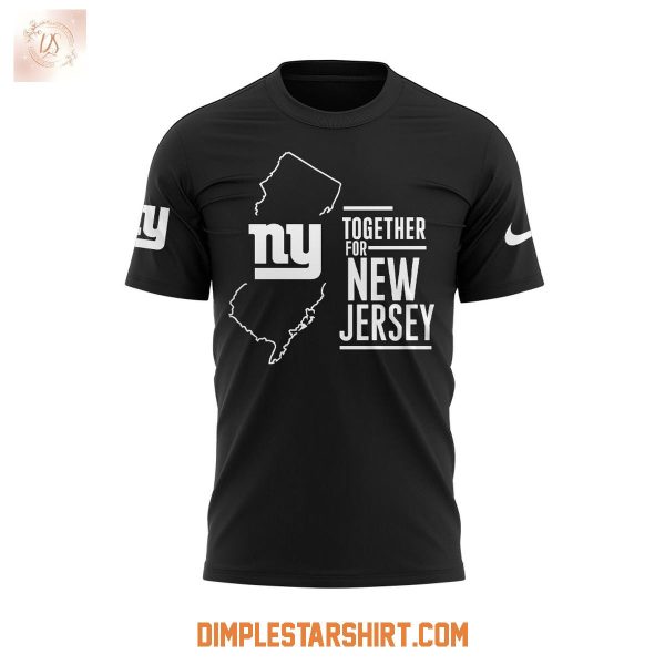 New York Giants Together For New Jersey Straight Up Shirt