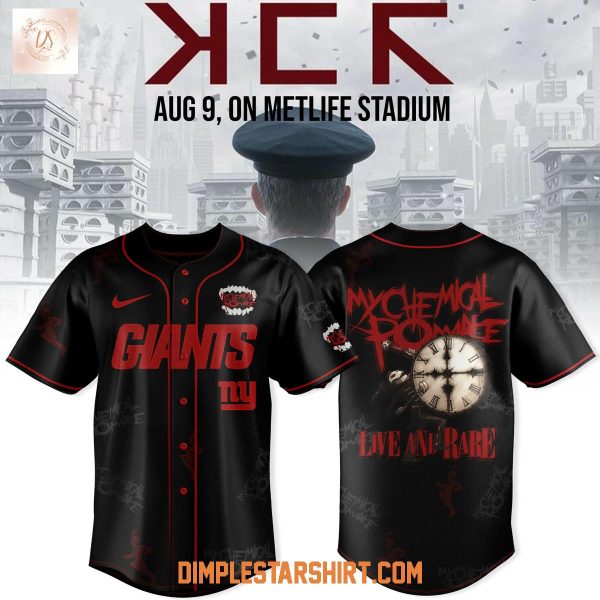 New York Giants x Long Live The Black Parade My Chemical Romance Baseball Jersey