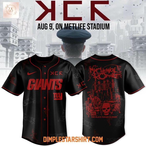 New York Giants x Long Live The Black Parade My Chemical Romance Baseball Jersey