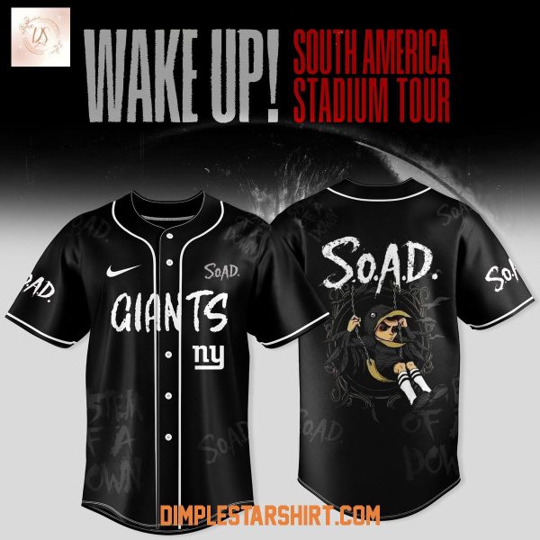 New York Giants x System Of A Down Wake Up Tour 2025 Jersey