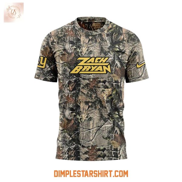 New York Giants x Zach Bryan Tour Camo Hoodie Shirt