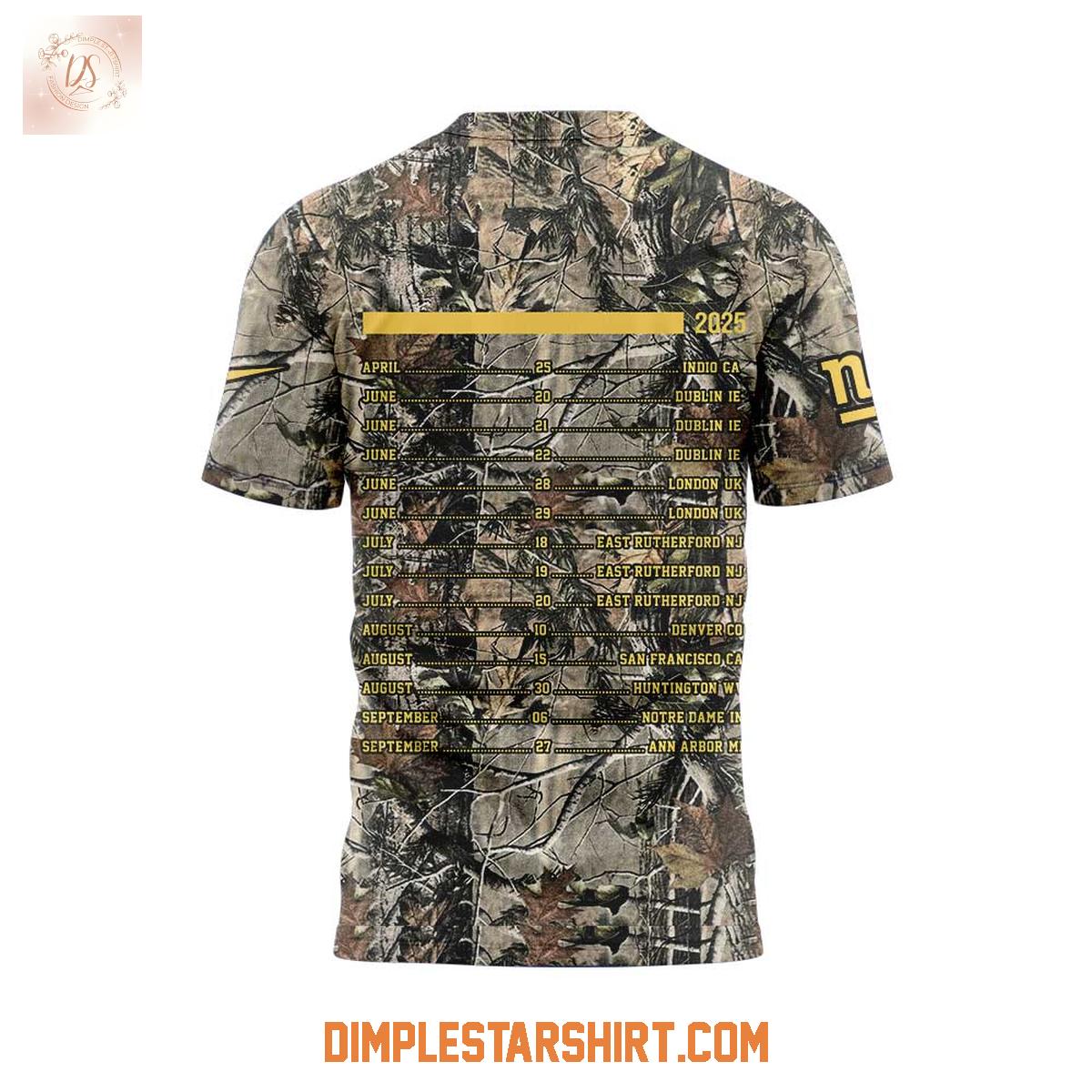 New York Giants x Zach Bryan Tour Camo Hoodie Shirt New York Giants x Zach Bryan Tour Camo Hoodie Shirt