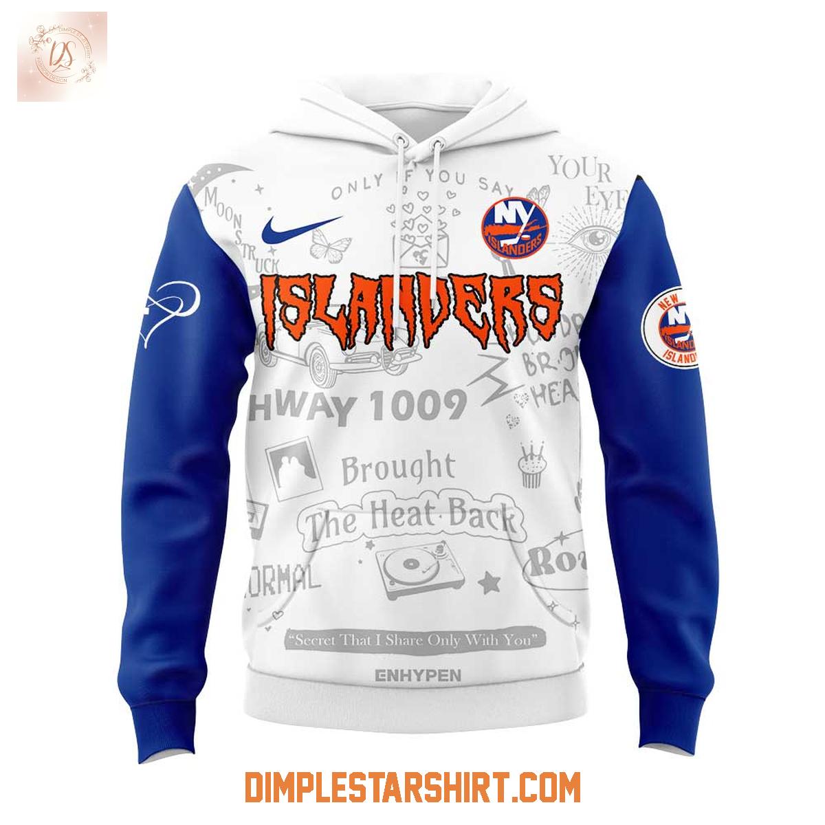 New York Islanders x Enhypen Walk The Line 2025 Hoodie T Shirt New York Islanders x Enhypen Walk The Line 2025 Hoodie T Shirt