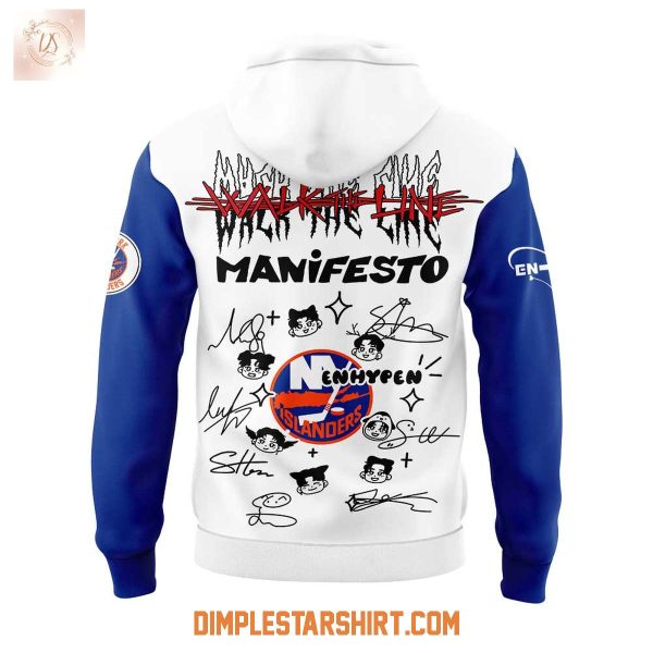 New York Islanders x Enhypen Walk The Line 2025 Hoodie T Shirt