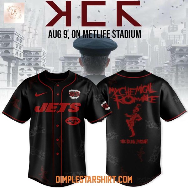 New York Jets x Long Live The Black Parade My Chemical Romance Baseball Jersey