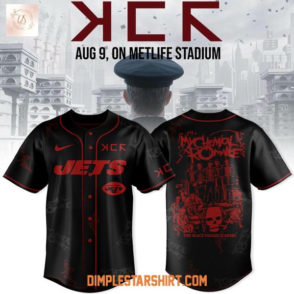 New York Jets x Long Live The Black Parade My Chemical Romance Baseball Jersey